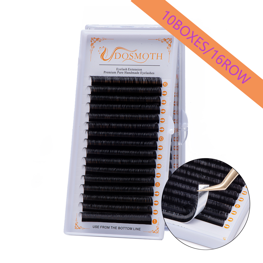 Eyelash Extension For Asian Eyes - 10 Khay 16 Hàng/7-16 Mm Chồn
