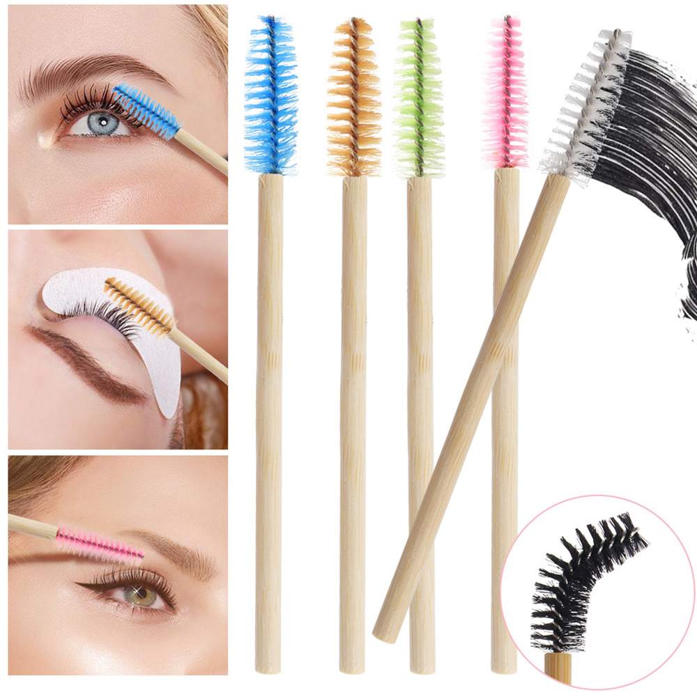 50/100Pcs Bamboo Handle Eyelas - đánh giá và giá Eyelash Extension London