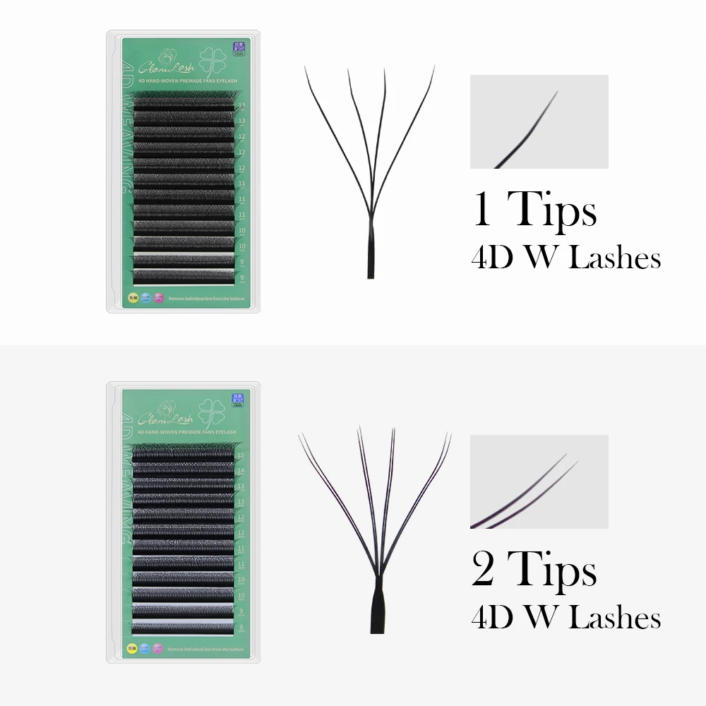 GLAMLASH W Hình Nối Mi 4/5D Pr - đánh giá và giá Eyelash Extension For Asian Eyes