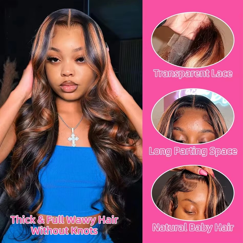Highlight Ombre 13x4 Lace Fron - đánh giá và giá Eyelash Extension Natural Look