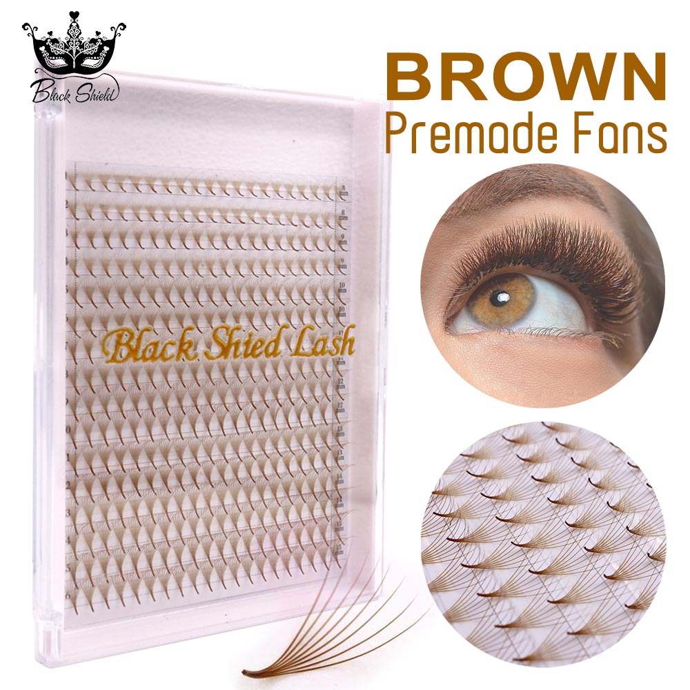 320 Colored Pointy Base Brown  - đánh giá và giá Eyelash Extension Russian
