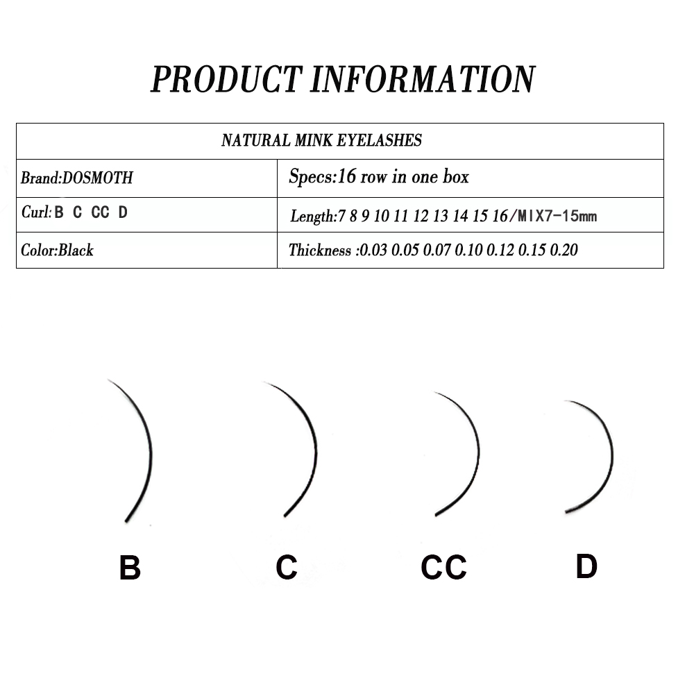 10 Khay 16 Hàng/7-16 Mm Chồn N - đánh giá và giá Eyelash Extension For Asian Eyes