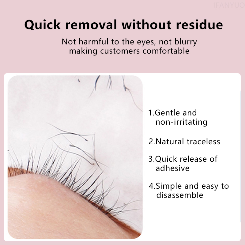 Eyelash Glue Remover Liquid, G - đánh giá và giá Eyelash Extension Eye Irritation